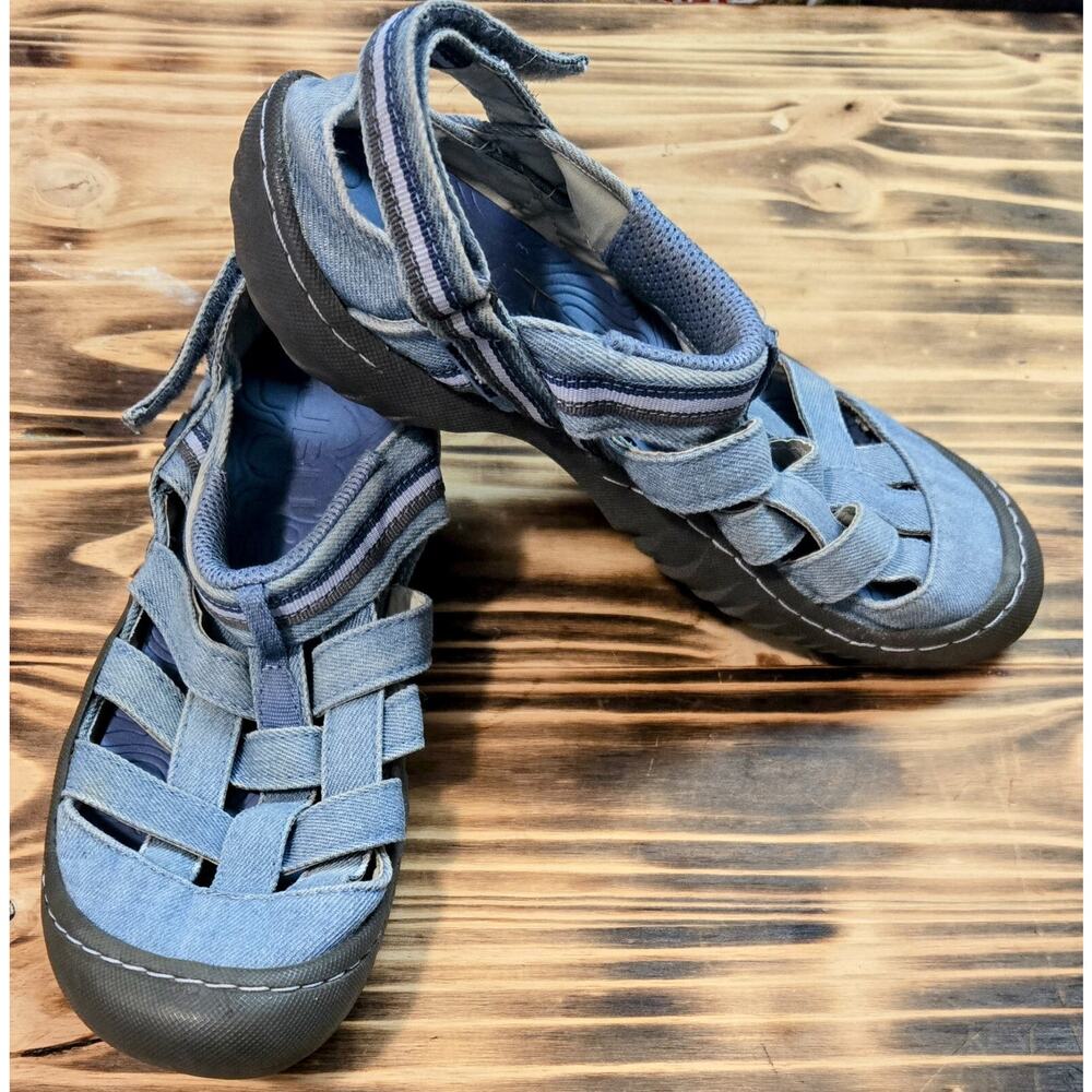JBU By Jambu Olympia Water Ready Sandals Denim Blue Vegan Women’s Size 8 1/2